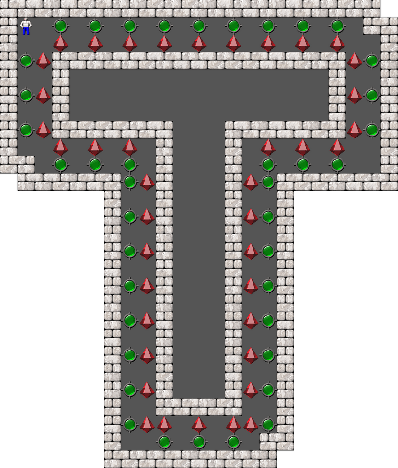 Sokoban Laizhufu and LZY Arranged level 73
